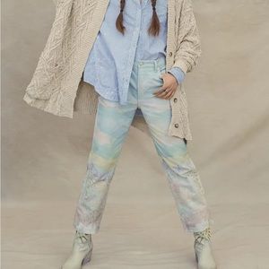 RRP$148 Free People Maggie Scenic Landscape Sky Cactus Print Jeans Size 28